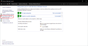 turn windows defender firewall on or off - ستاک فناوری ویرا
