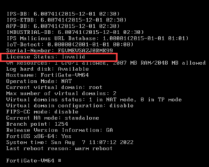 Fortigate free VM Evaluation License - 2